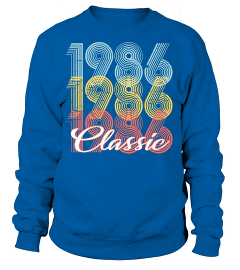 Classic Vintage 35th birthday Shirt Born In 1986 Women's Sweatshirt