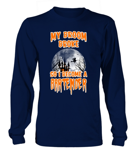 Bartender Halloween Men's Long Sleeve