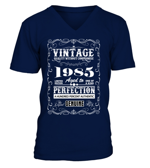 Premium Vintage 1985 Aged To Perfection Men's V-Neck T-shirt