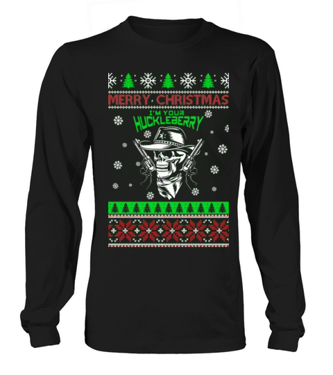 Huckleberry - Awesome christmas sweater for cowboy Men's Long Sleeve