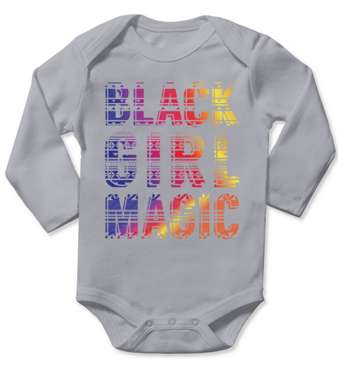 Black Girl Magic - dashiki african gift design Long Sleeve Baby One-Piece