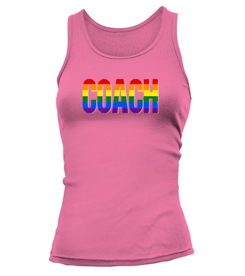 Gay Pride Coach Rainbow Flag Jobs 2020 Tank top Woman