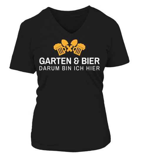 Garden beer gardener gardening gift Women's V-Neck T-shirt