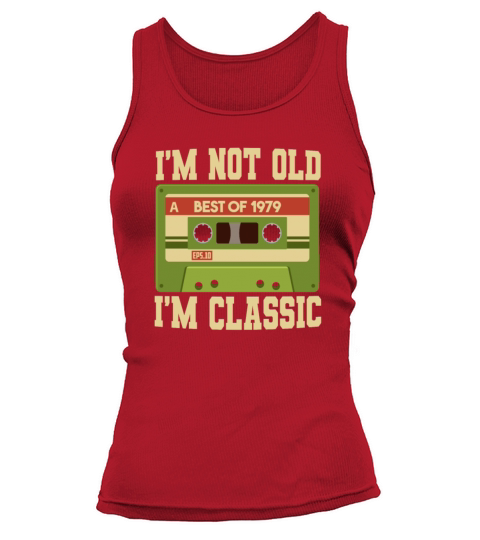 Im Not Old Im A Classic 1979 42 Vintage Cassette Women's Tank Top