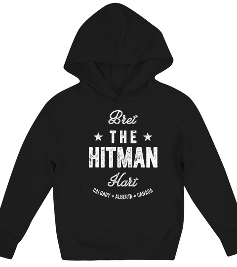 Bret The Hitman Hart Vintage Fight Type Kids Hoodie