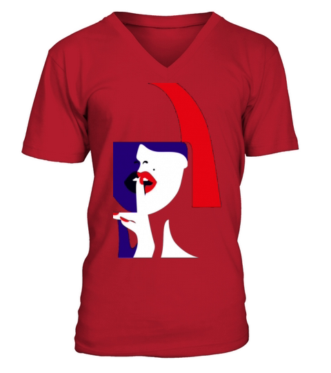 A Lady Men's V-Neck T-shirt
