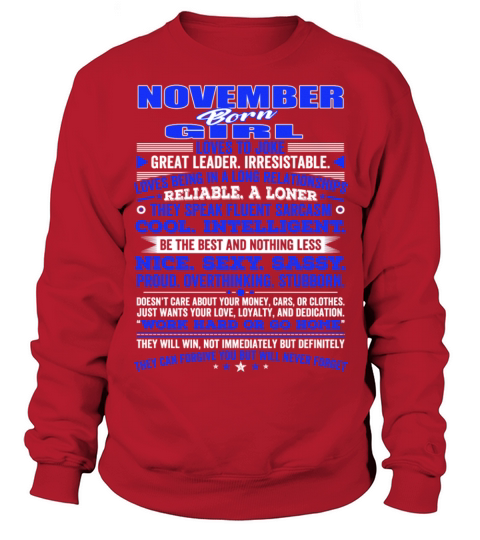 QUALITIES OF THE GIRL BORN IN NOVEMBER NOVEMBER Men's Sweatshirt