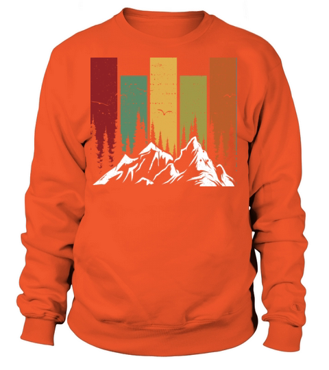 Vintage Wildlife Forest Nature Mountains Hiking Women's Sweatshirt