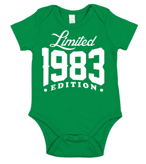 Born In 1983 Limited Edition Short Sleeve Baby One-Piece