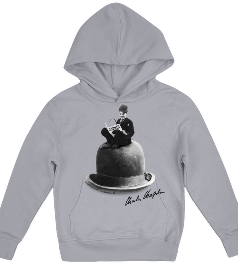 Little Tramp - Bowler Hat Kids Hoodie
