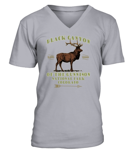 BLACK CANYON of the GUNNISON National Park Colorad Men's V-Neck T-shirt