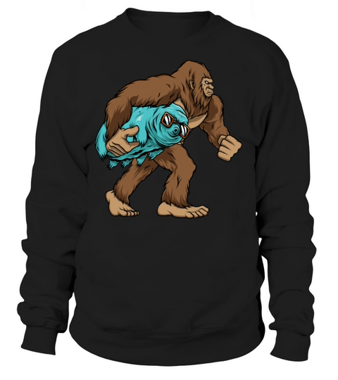 Bigfoot Carrying Water Bear Women's Sweatshirt