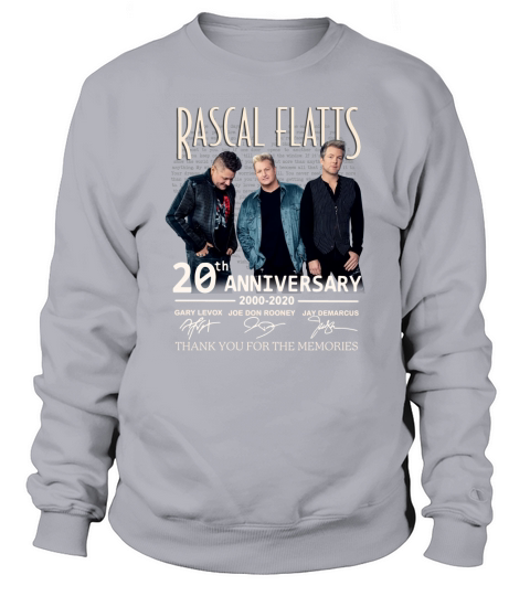 Rascal Flatts 20th anniversary 2000-2020 signed thank memories shirt - 16oz Glass Beer Mug Sweatshirt Unisex
