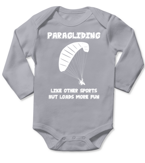 Paraglider Funny Design - Paragliding Long Sleeve Baby One-Piece