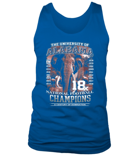 The University of Alabama National Football Champions a Century Tank Top Unisex