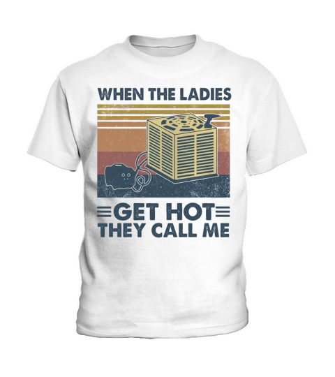 When the ladies get hot they call me vintage retro Kids T-Shirt