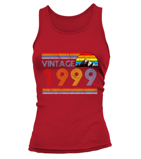 21st Birthday Vintage Born In 1999 Gift Women's Tank Top