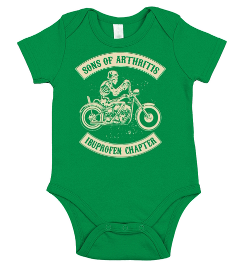 sons of arthritis cycling t shirts Short Sleeve Baby One-Piece