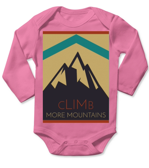 Climb more mountains sports Long Sleeve Baby One-Piece
