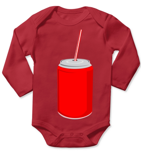 Pop Art Drink Refreshing Softdrink Coca Cola Gift Long Sleeve Baby One-Piece