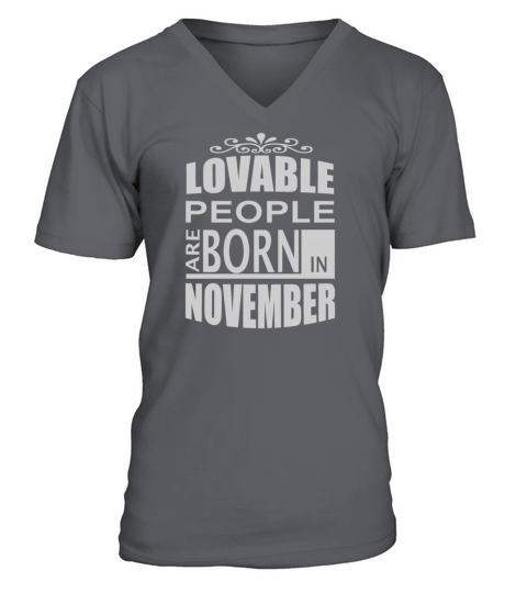 born in november Men's V-Neck T-shirt