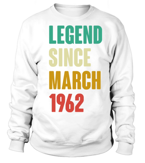 March 1962 60th Birthday 60 Years Old Bday Gift M Women's Sweatshirt