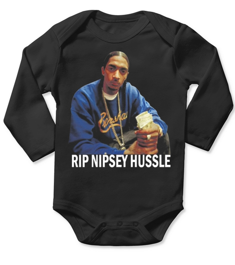Reste au pouvoir Rip Nipsey Hussle Long Sleeve Baby One-Piece
