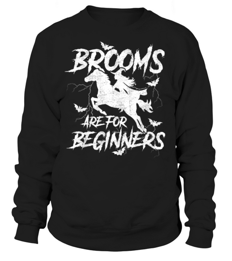 Halloween Witch Rider on Horse Women's Sweatshirt