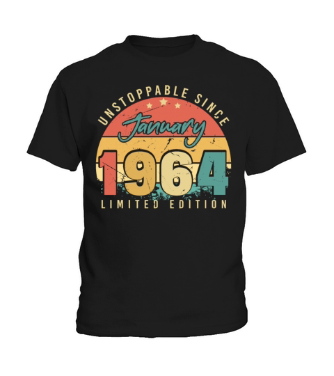 1964 January Retro Unstoppable Kids T-Shirt