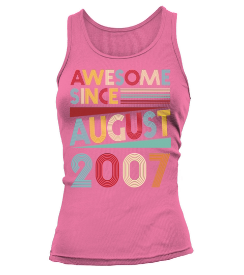 Vintage 12th Birthday Gifts Born In 2007 T-Shirts Women's Tank Top