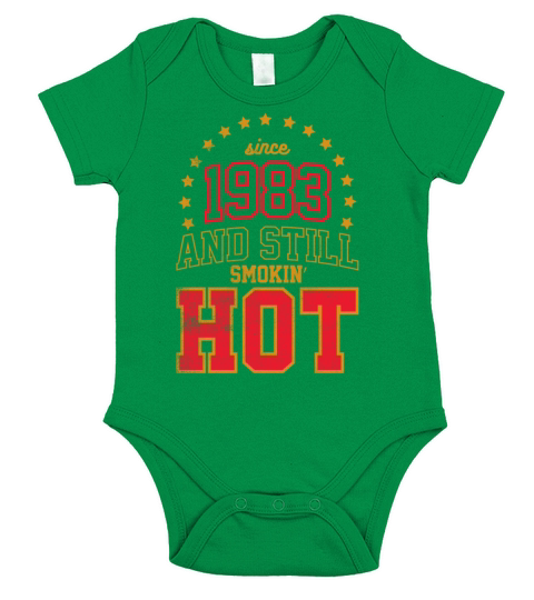 Born in 1983 Short Sleeve Baby One-Piece