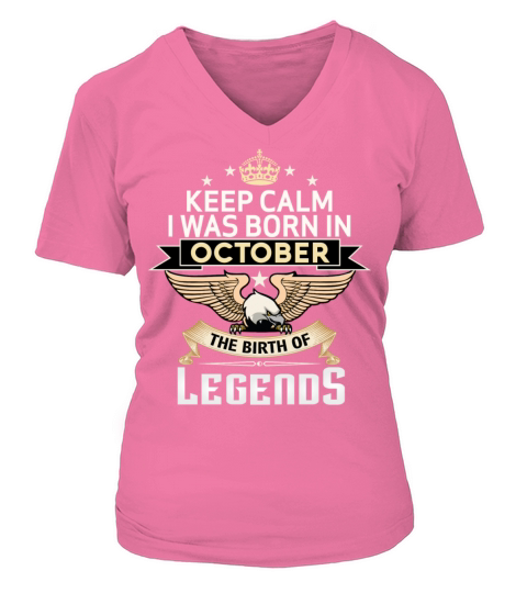 BORN IN OCTOBER Women's V-Neck T-shirt