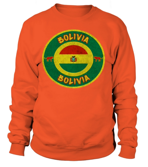 Bolivia Vintage Design with Lions Gift Flag Women's Sweatshirt