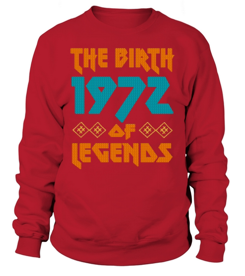 50th Birthday Vintage 1972 Metal Style Ugly Women's Sweatshirt