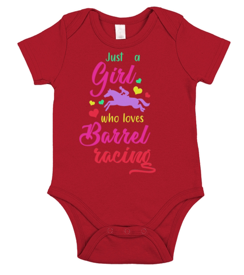 Just a girl who loves barrel racing Short Sleeve Baby One-Piece