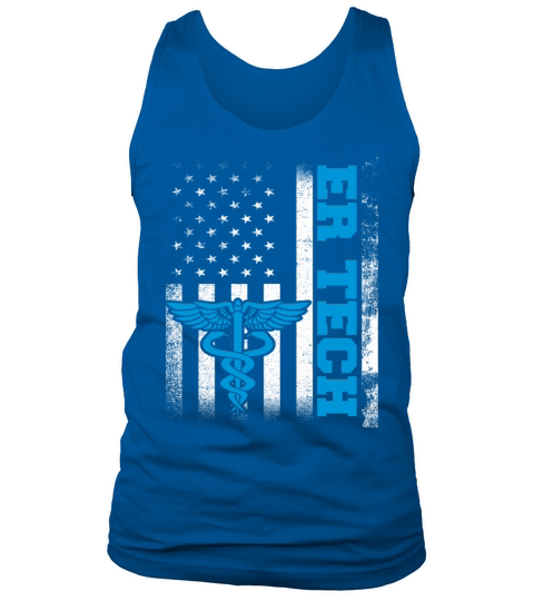 ER Tech Flag US USA Emergency Room Technologist Men's Tank Top