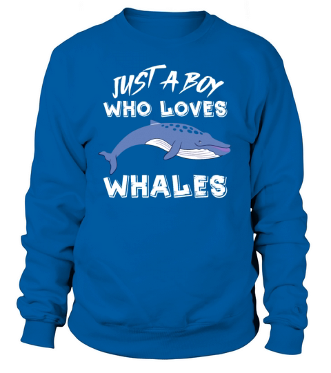 Funny Whale Shirt Gifts for Boys Cute Whales Lover Women's Sweatshirt