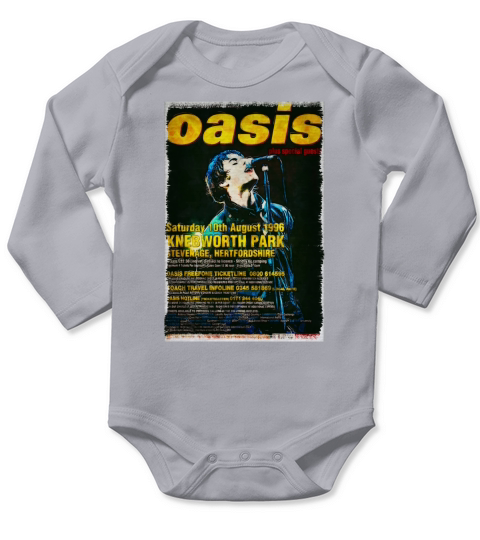 Oasis In Knebworth Park Long Sleeve Baby One-Piece