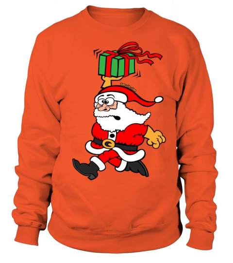 Merry Christmas Santa Claus in a Hurry Women's Sweatshirt