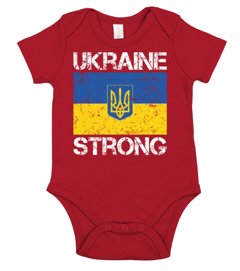 Ukraine Strong Short Sleeve Baby One-Piece