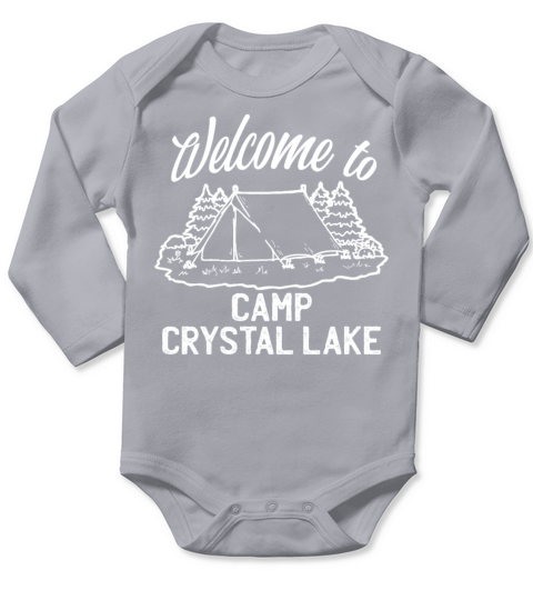Welcome to Camp Crystal Lake Friday the 13th Jason Long Sleeve Baby One-Piece