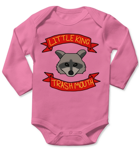 Little King Trash Mouth TShirt Long Sleeve Baby One-Piece