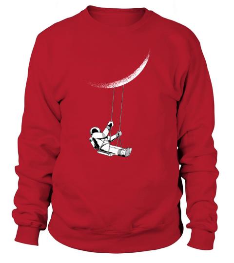 Astronaut moon swing Women's Sweatshirt