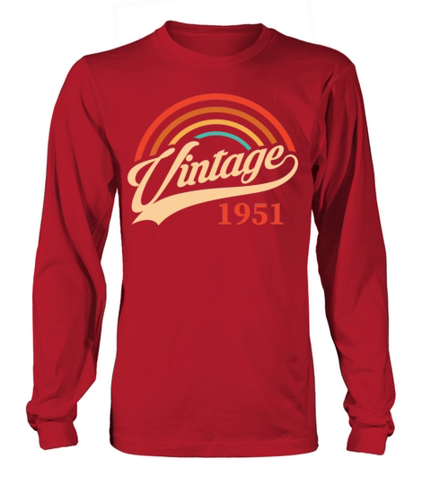 Vintage 1951 70th Birthday Est 1951 Men's Long Sleeve