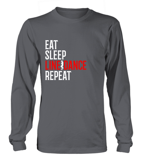 eat sleep linedance repeat line dance couple dance Women's Long Sleeve