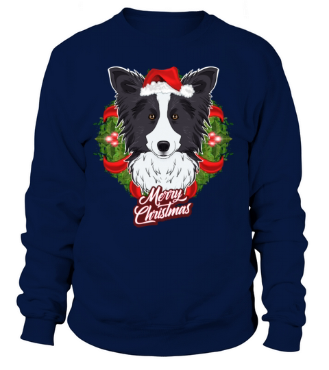 Border Collie Lover I Merry Christmas Border Women's Sweatshirt