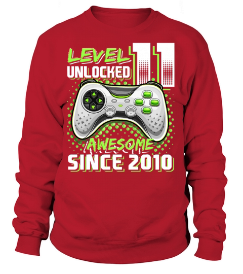 Level 11 Unlocked Awesome 2010 Video Game Women's Sweatshirt