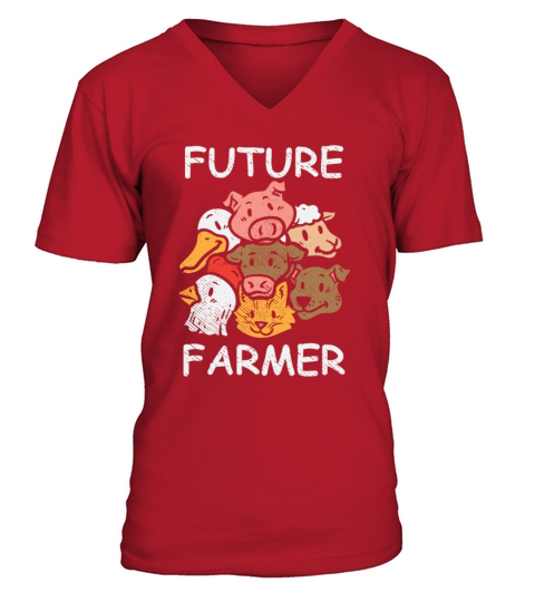Future Farmer Farming Animal Agriculture Cattle So Men's V-Neck T-shirt