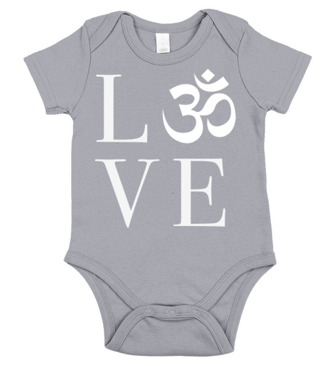 Love peace om yoga Short Sleeve Baby One-Piece