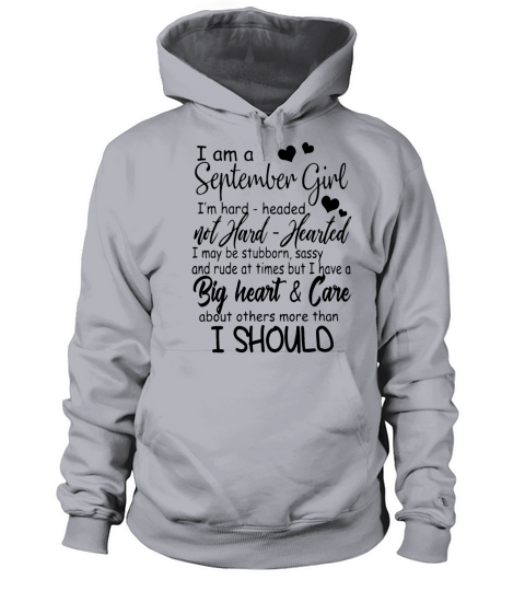 i am a september girl i am hard headed not hard he Women's Hoodie
